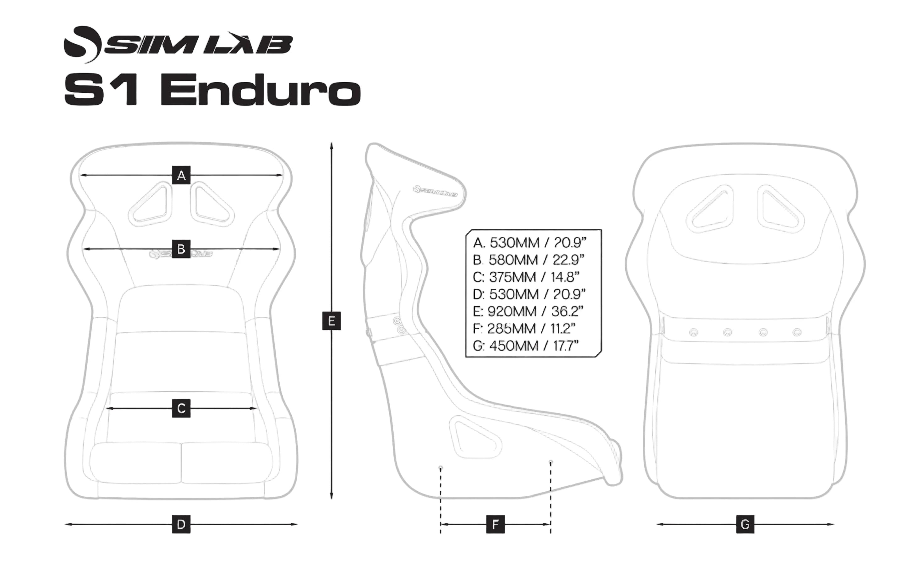 Sim-Lab S1 Enduro GT Stoler