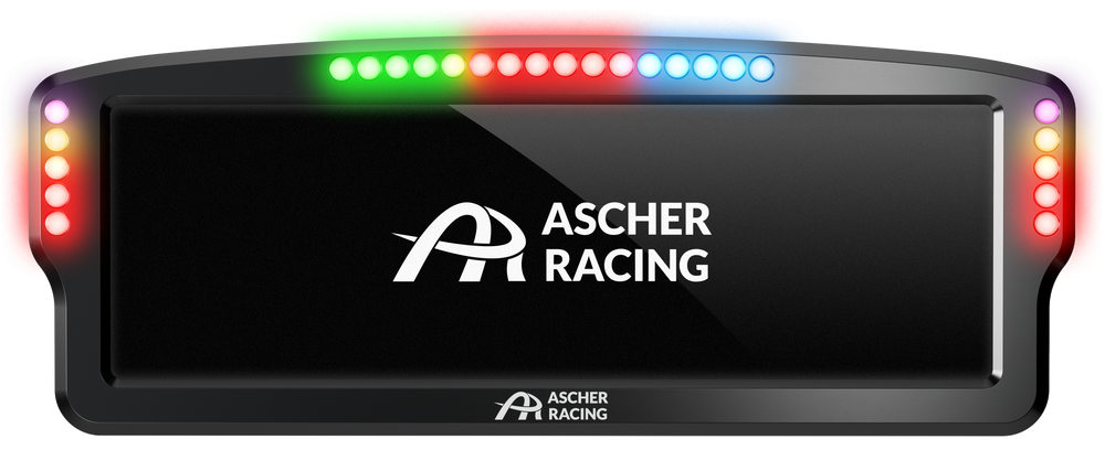 Ascher Racing 8-tommers instrumentdisplay
