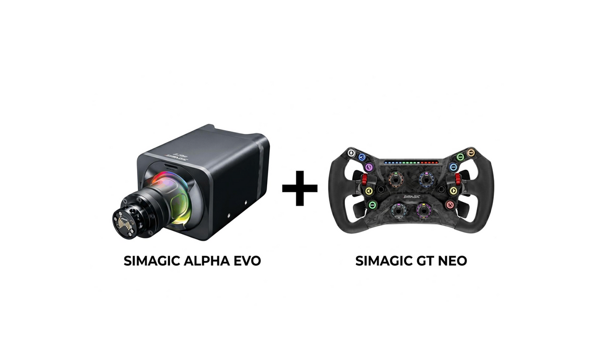 Simagic Alpha EVO Sport (9 Nm) + GT NEO - Sim racing pakker