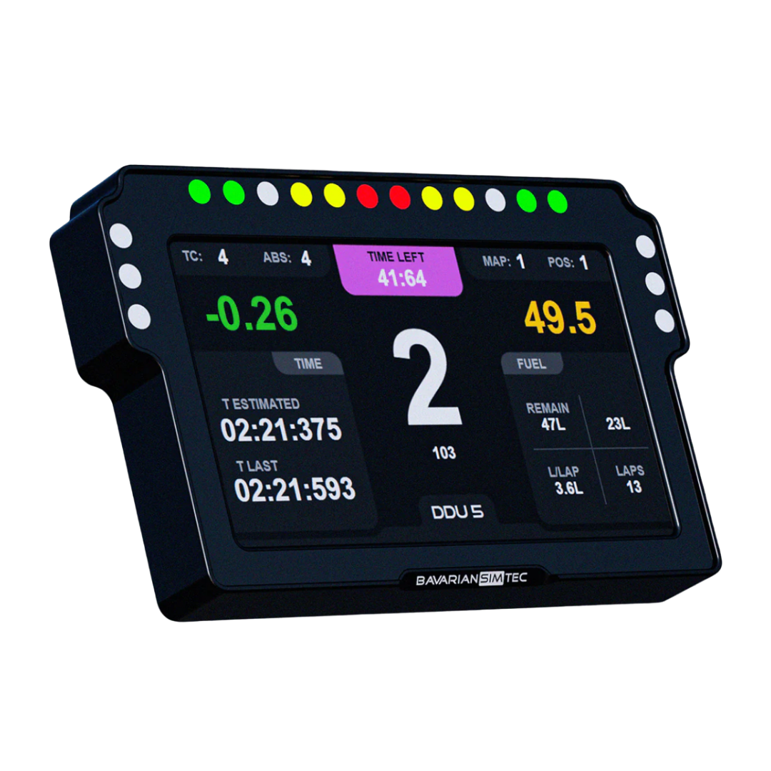 Bavarian SimTec DDU5 motorsport dash skjerm for simracing