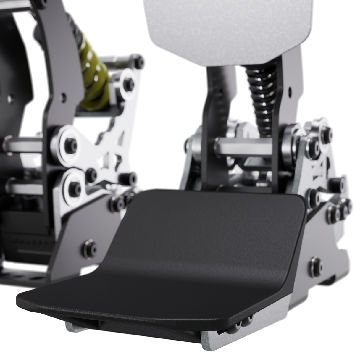 Simgrade Tilting Heel Support montert på pedal. Pedalen følger ikke med.